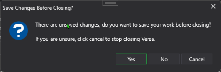 Do you want to save message box example