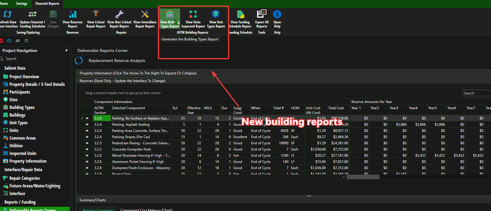 Location of New Building Reports