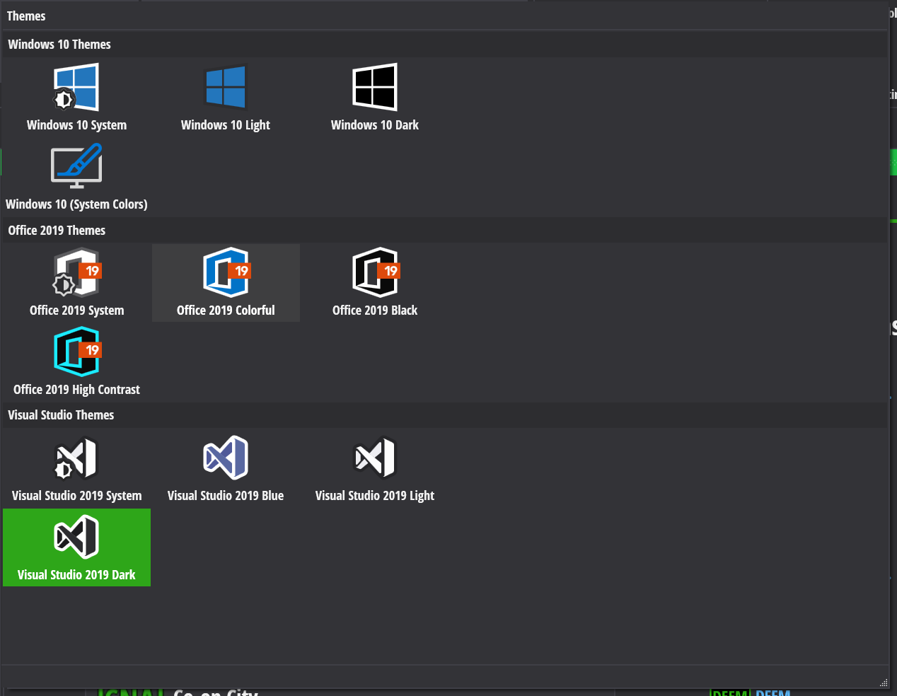 Themes Gallery in Versa As of 8-23-2023